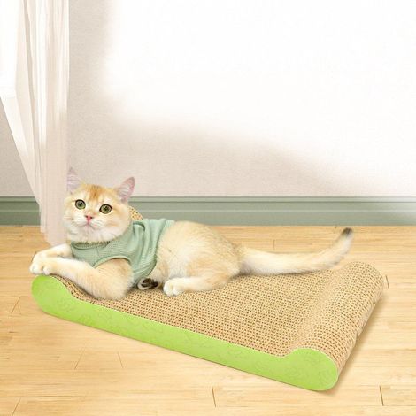 Arbre à chat en forme d'os, fournitures et jouets pour chats, arbre à chat et taille-griffes - Carton - 45 x 22 x 6,5 cm (1/4)