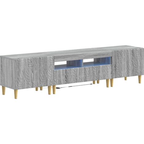 Maison Exclusive - Mobile TV LED a 5 pezzi Sonoma grigio Legno ingegnerizzato (1/5)