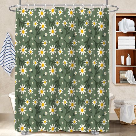 Rideau de bain imprimé polyester 180x180 tendance housse de baignoire pour votre chalet à la montagne (1/5)