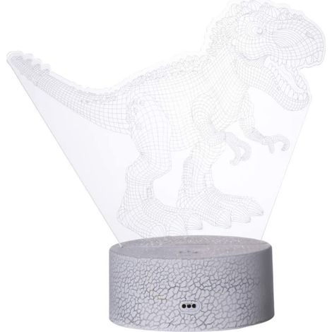 Luz nocturna para niños, lámpara de ilusión 3D, juguete de dinosaurio, lámpara de mesa, regalo de dinosaurio para niños (1/5)