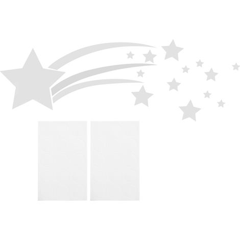 Lot de 10 stickers muraux miroirs étoiles 3D pour salon, chambre, cuisine et salle de bain - décoration adhésive scintillante