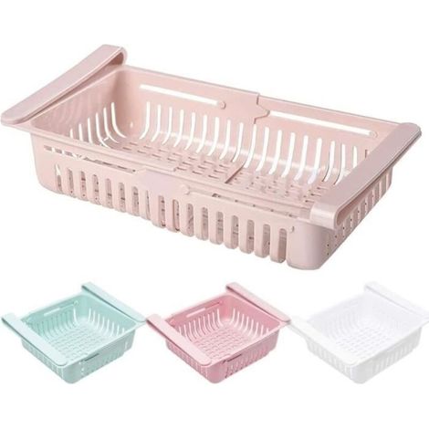Set of 4 Retractable Refrigerator Drawer Organizers, Refrigerator Storage Box Organizer (1/3)