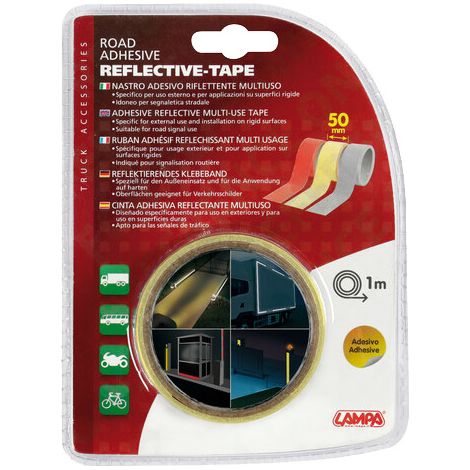 LAMPA - Ruban adhésif multi-usage réfléchissant 1m Blanc - 936559 - Ce produit de marque SYNCHRO est neuf. (1/3)