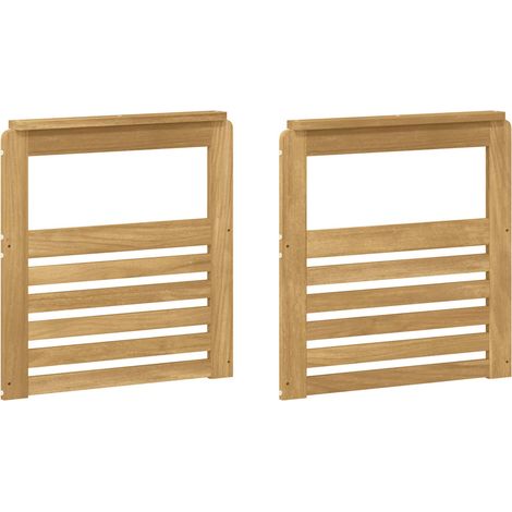 Módulo de Descansabrazos 2 pcs Blanco 59 x 6 x 61 cm vidaXL (1/5)