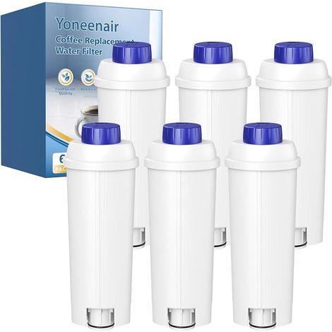 Confezione da 6 filtri acqua per DeLonghi compatibili con DeLonghi DLSC002 (1/5)