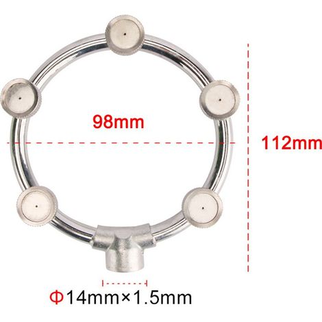 Buse de brumisation en acier inoxydable pour accessoires de pulvérisateurs agricoles, brumisation uniforme, polyvalente pour pulvérisateurs électriques et manuels, 3 tailles disponibles. (1/4)