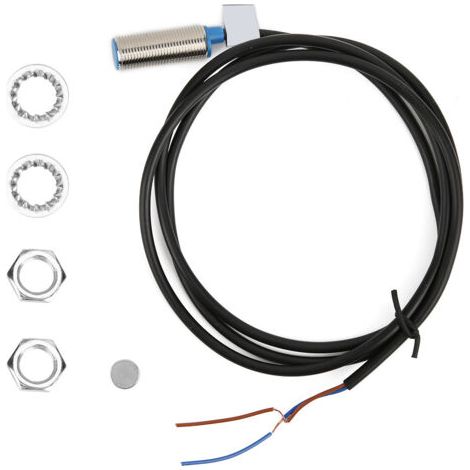 Capteur de proximité magnétique, boîtier métallique compact, DC 0-35V, contact normalement ouvert, polyvalent et pratique (1/5)