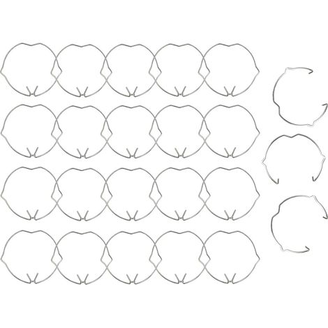 20 x 50mm MR16 GU10 Light Retainer Spring Rings (1/5)