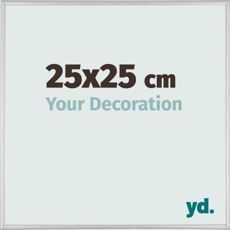 yd. - Cadre photo 25x25 - Argent Mat - Aluminium - Kent
