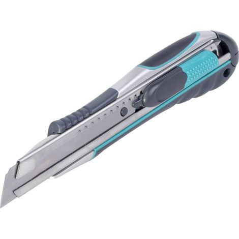 Cutter Metalico 18mm de Doble Seguridad - Cutter metálico doble seguridad de 18 mm. Wolfcraft (1/5)