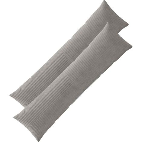 Housse de coussin 2 pcs ALMELO Gris clair 40 x 145 cm vidaXL