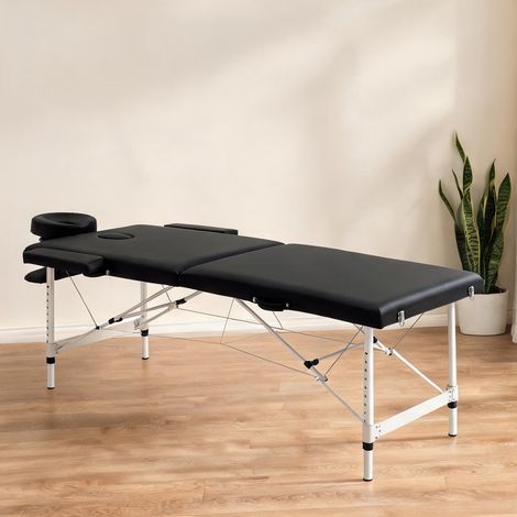 Appareil de massage pliable noir 210 x 90 x 84 cm (1/5)
