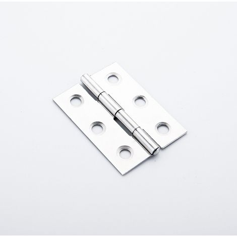 200 Pcs Charnières de Portes, Charnière en Acier Inoxydable, Paumelles Meuble Charnière, Pliant Charnière Connecteurs pour Meubles, Armoire, Porte, Tiroir - 2Pouces (1/5)