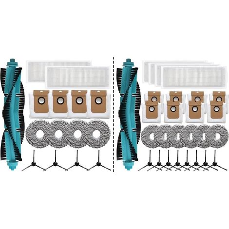 For-Conga 13090 Spin Revol Home/For-Conga 13090 Spin Revol Home & Wash Roller Main Side Brush Filter Mop Cloth Dust Bags Kit (1/5)