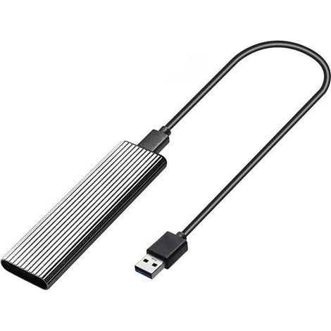 BoîTier SSD M2 BoîTier NVME Adaptateur SSD M.2 Vers USB pour NVME PCIE NGFF SATA M + Clé B 2230224222602280 Double Protocole