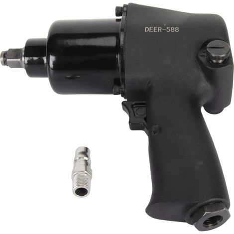 1/2in Clé à Choc Pneumatique en Acier Allié, Anti-Dérapant, Contrôle de Couple Facilité, Pistolet à Air pour Réparation Automobile