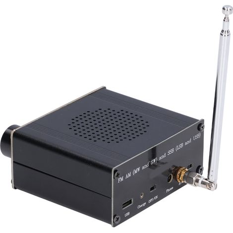 Récepteur radio multibande DSP FM AM SSB Si4732 portable rechargeable avec antenne (1/5)