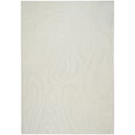 Tapis en lin doux lavable Fuzzy Meia Blanc cassé (1/5)