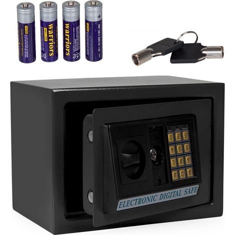 CASSAFORTE A MURO BLINDATA ELETTRONICA CON SERRATURA DI EMERGENZA CM L38xH30xP30 (1/4)