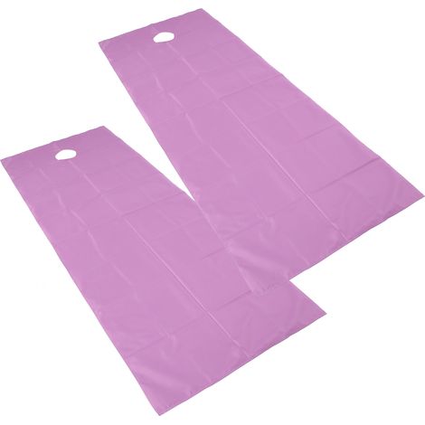 Lot de 2 housses de table de massage SPA respirantes, résistantes à l'huile et imperméables, pour salon de beauté, couleur violette. (1/5)