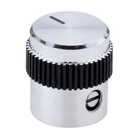 Tête de bouton rotatif Mentor 5615.4614 aluminium (Ø x H) 15 mm x 15 mm 1 pc(s) Q62652 (1/2)