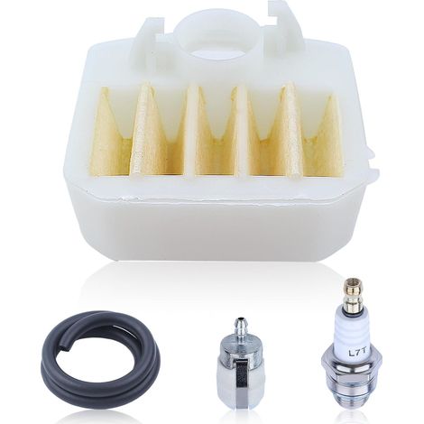 Kit de filtre à air et de tuyau d'essence pour tronçonneuse Husqvarna 340 340E 345 345E 346Xp 350 353, 537024002, 537 02 40 02 (1/5)