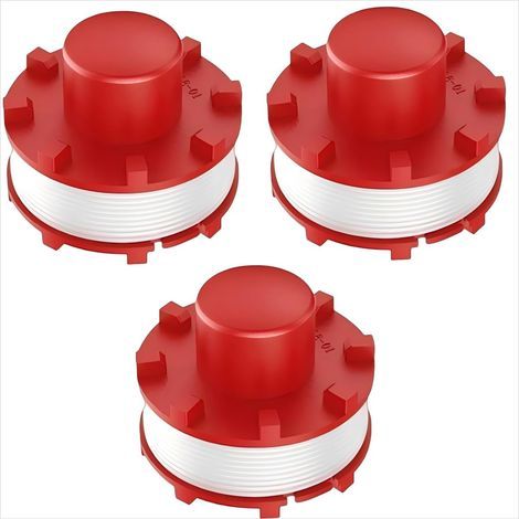 Lot de 3 bobines de fil de rechange, accessoires pour coupe-bordure, pour Einhell GE-CT 36/30 LI E Solo, AGILLO 36/255 BL, AGILLO 18/200 (1/5)