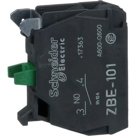 Schneider ZBE101 Single contact block 1NO 6A