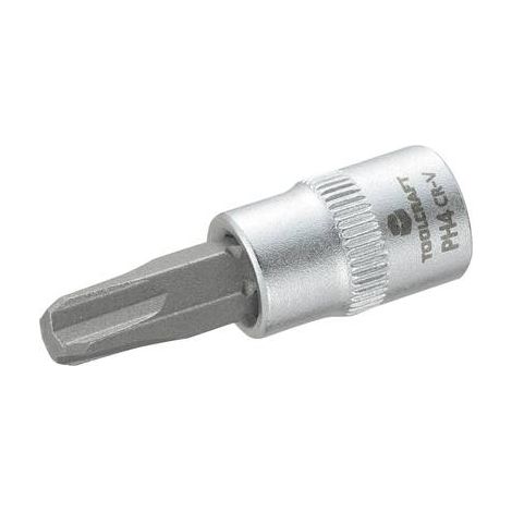 Douille-embout cruciforme Phillips PH 4 Longueur: 37 mm TOOLCRAFT 816055 Propulseur: 1/4" (6.3 mm) 1 (1/2)