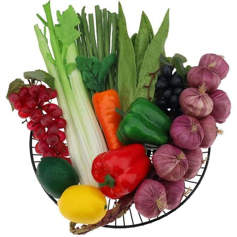 Künstliches Obst und Gemüse Set 11tlg. lebensecht für Deko (1/5)