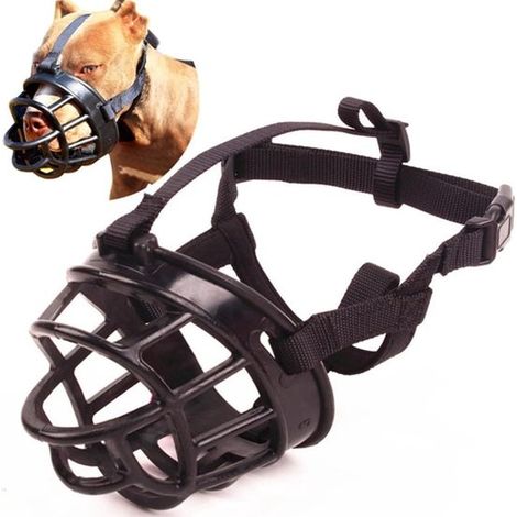 Muselière pour chiens – Empêche les morsures – Muselière d'entraînement respirante pour chiens de petite, moyenne et grande taille – Taille 5 (1/5)