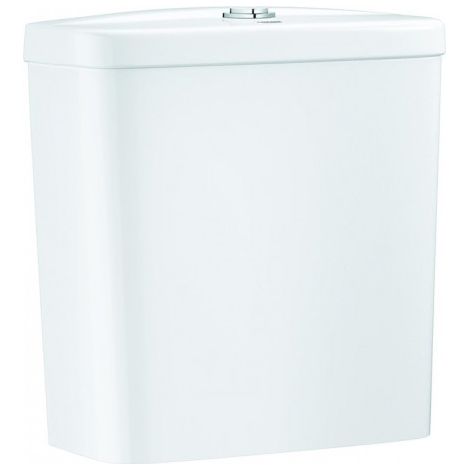 Grohe – Réservoir de chasse d'eau mural 34x15 cm – Céramique sanitaire blanc alpin – Alimentation cachée – Système de chasse double