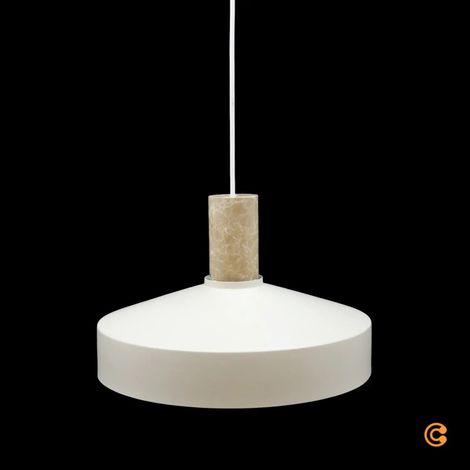 [GEBRAUCHT] B-Ware Nordlux Pendelleuchte Hängelampe Elvas Marmor Metall Beige E27 Led Leuchte Lampe