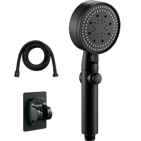 Soffione doccia con tubo flessibile e supporto a parete, soffione doccia, tubo doccia, set doccia, supporto per soffione doccia, soffione doccia con tubo flessibile, soffione doccia a risparmio idrico (1/5)