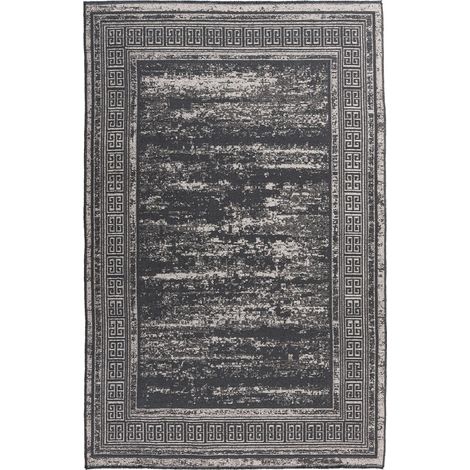 Tappeto moderno Kalevi 300 Grigio in stile used-look (1/4)