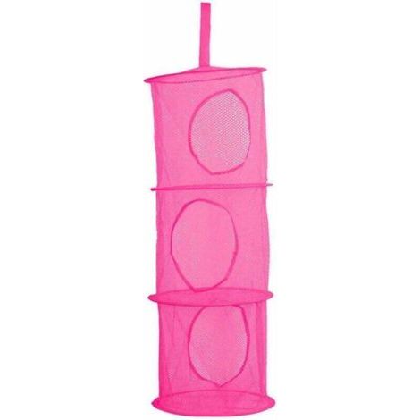 QORVA-Rack de rangement en filet avec compartiments (rose rouge)-Fei Yu (1/2)