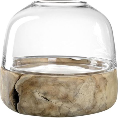 Leonardo Candela Sturmlampe auf Holzsockel 26cm (1/3)