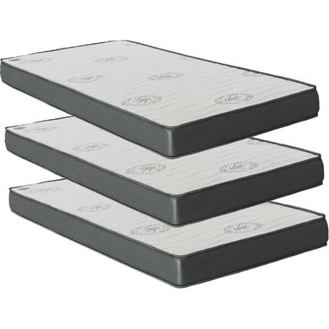 Matelas Pack 3 viscoélastique 90x190x20/90x190x15/90x190x15
