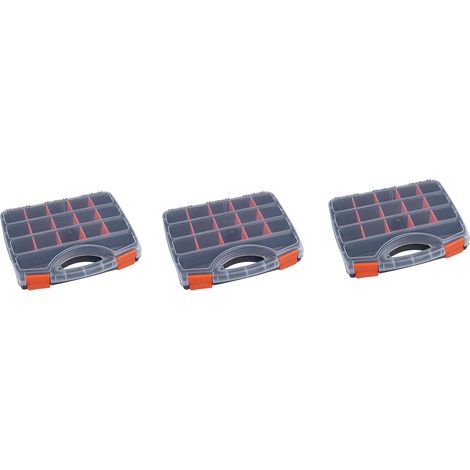 3X Boîte de Pièces Portables B-320 Boîte de Rangement à Vis Pièce en Métal Outil à Main de Réparation de Véhicule de Tournevis de Quincaillerie (1/5)