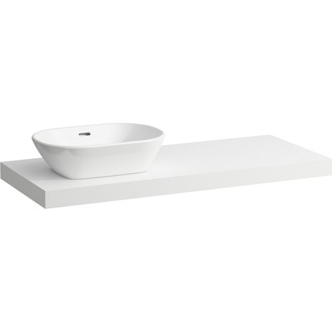 LAUFEN LANI Plan de toilette, une découpe à gauche, (1/4)