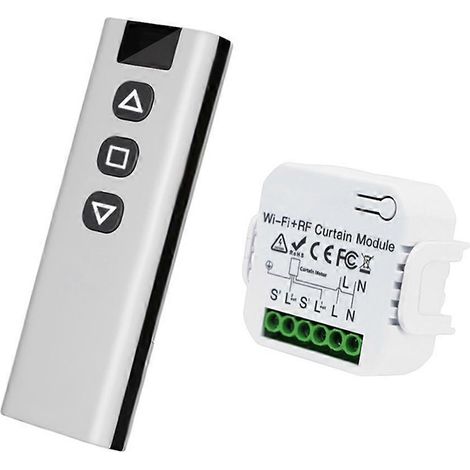 Interrupteur intelligent Tuya WIFI pour rideaux, programmateur de moteur et télécommande RF 433 MHz pour stores électriques (1/5)