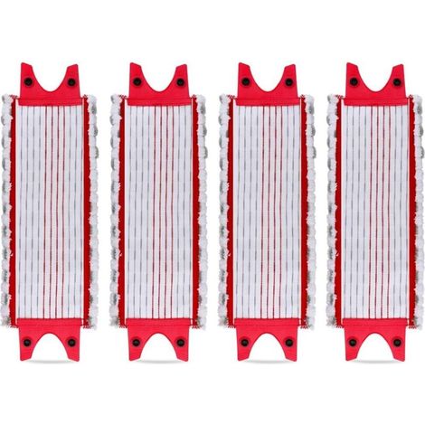 Pack of 4 Replacement Microfiber Pads for Vileda EasyWring Ultramax/ 1-2 Spray Microfiber Pads for Vileda Ultramax, UltraMax, UltraMax Plus and Easy Wring UltraMax Carlin