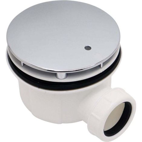 90mm Plastic Shower Tray Drain Modern Plastic Shower Tray Drain with Flow Rate 90mm Bathroom Replacement Part Odor Resistant MUMU