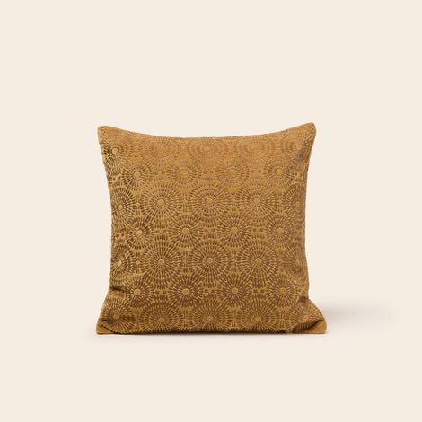 Housse de coussin en Velours brodé de fil coton SOLAYA (1/4)