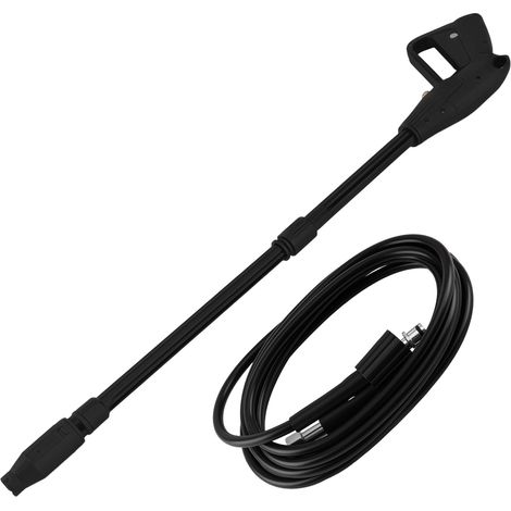 High Pressure Power Washer Spray Gun Nozzle Lance Trigger Wash Wand 5M Hose New (1/5)