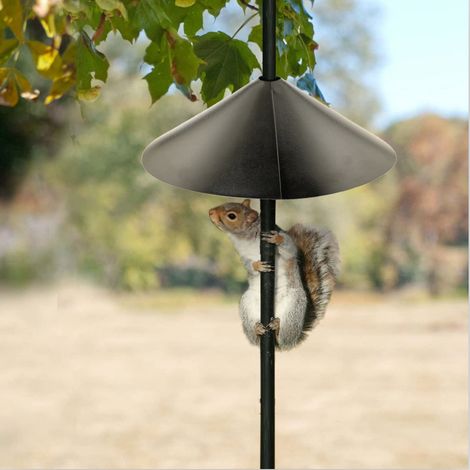Garde de Maison d'Oiseau,18 pouces Squirrel Baffle, Déflecteur d'Écureuil Enveloppant Garde de Maison d'Oiseau pour l'Extérieur Protège Les Mangeoires d'oiseaux Suspendues GROOFOO