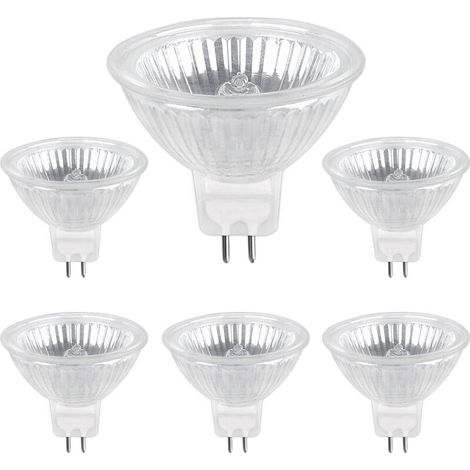 Ampoule Halogene GU5.3 20W 12V, 400lm Blanc Chaud 2700K Dimmable, Ampoule Spot Halogène MR16, pack de 6 (1/5)