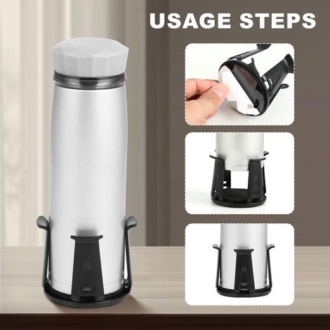 Ensemble de 2 porte-gobelets universels pour voiture, autocollants multifonctions, pour table et dossier, compatibles avec les tasses à café et les bouteilles. (1/5)