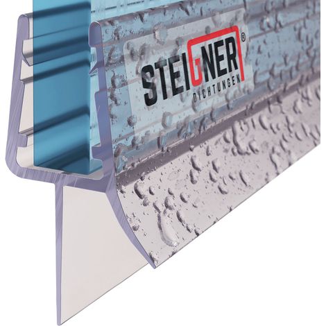 STEIGNER Duschdichtung UK33-06 Ersatzdichtung für Dusche Wasserabweiser, L, 170 cm, (Einzeldichtung), für 5mm bis 6mm Glasstärke