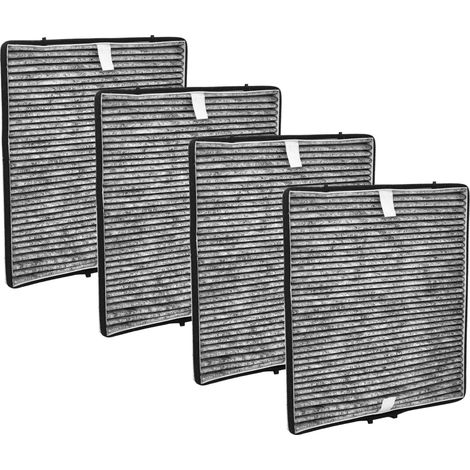 vhbw 4x Filtro a carboni attivi compatibile con Miele DA 769x W, 60x6 W, 699x W, 6796 W cappe aspiranti (1/4)